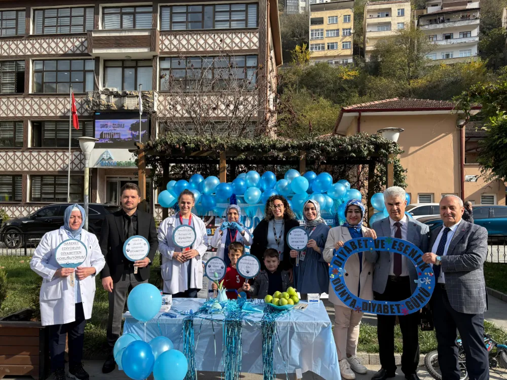 Maçka’da Mavi Umutlar Yükseldi: dünya Diyabet günü kutlandı